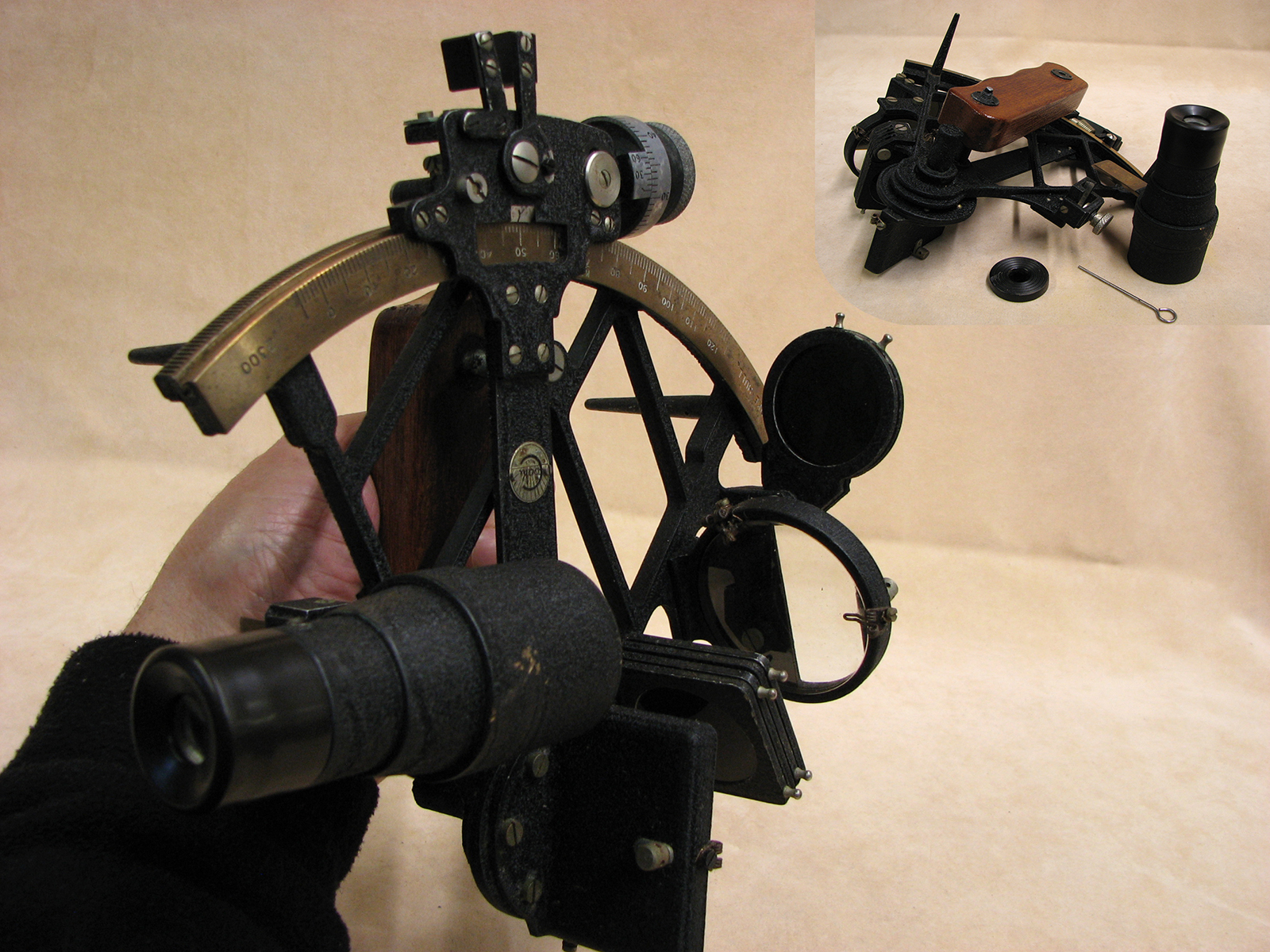 1962 B Cooke & Son Maritime sextant with Star Finder set